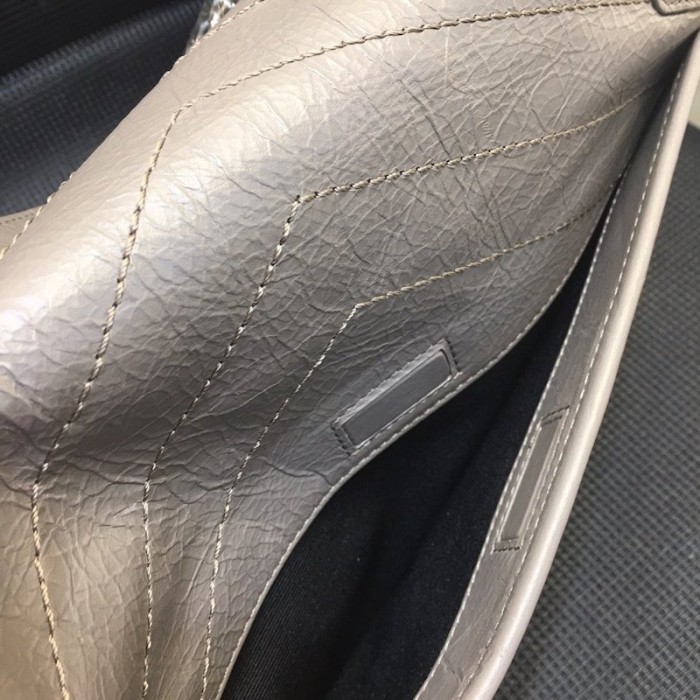 YSL Medium Niki Bag Grey