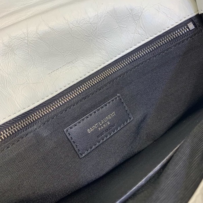 YSL Medium Niki Bag White