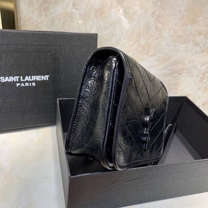 YSL Niki Chain Wallet Bag Black