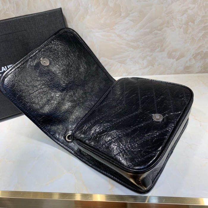 YSL Niki Chain Wallet Bag Black