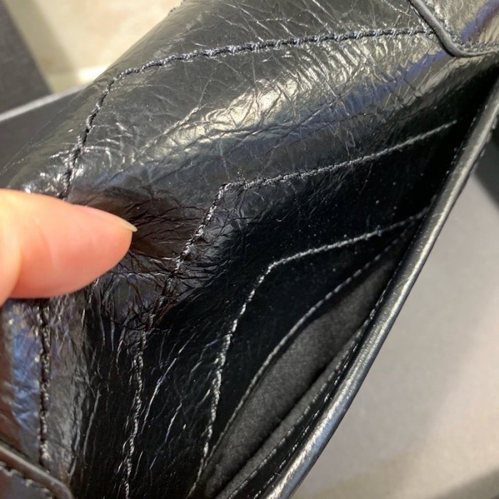 YSL Niki Chain Wallet Bag Black