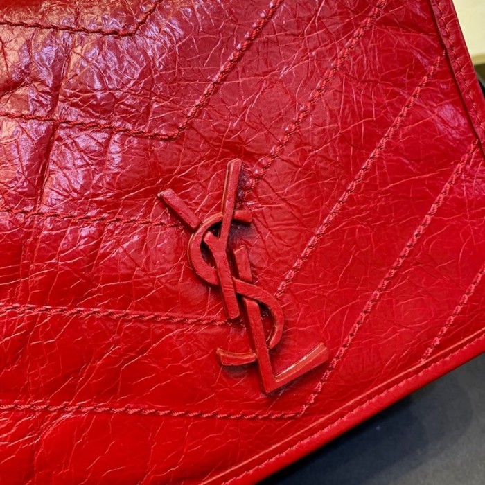 YSL Niki Chain Wallet Bag Red