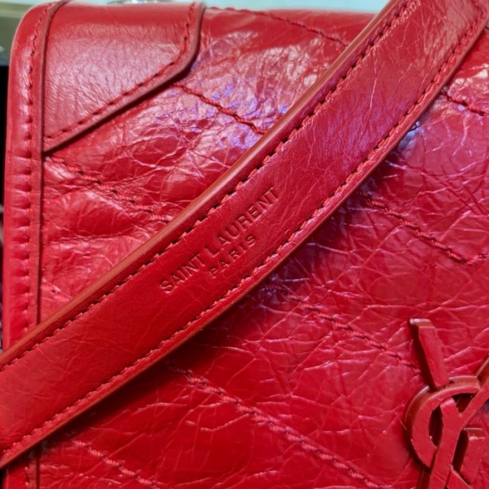 YSL Niki Chain Wallet Bag Red