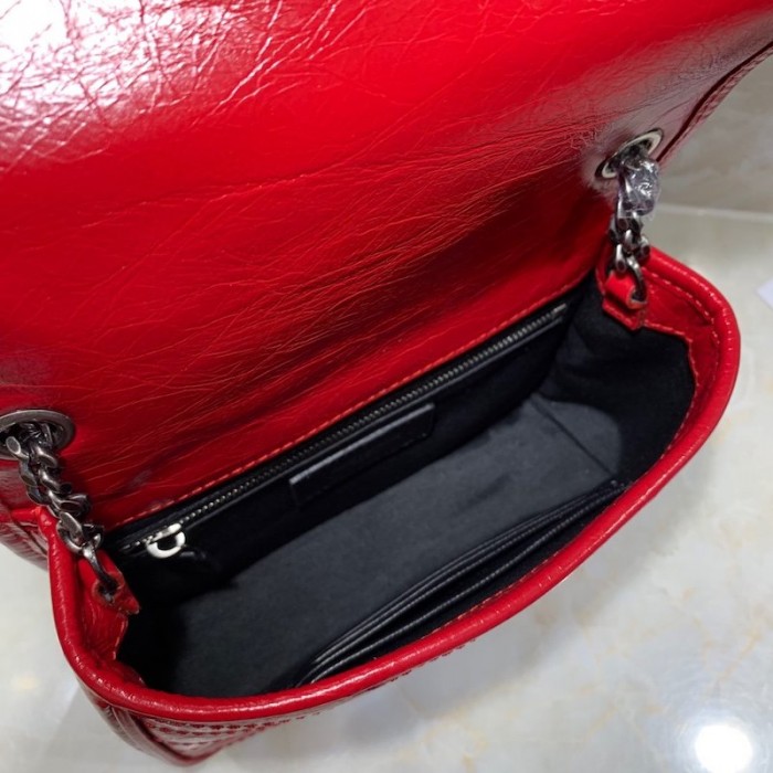 YSL Niki Chain Wallet Bag Red